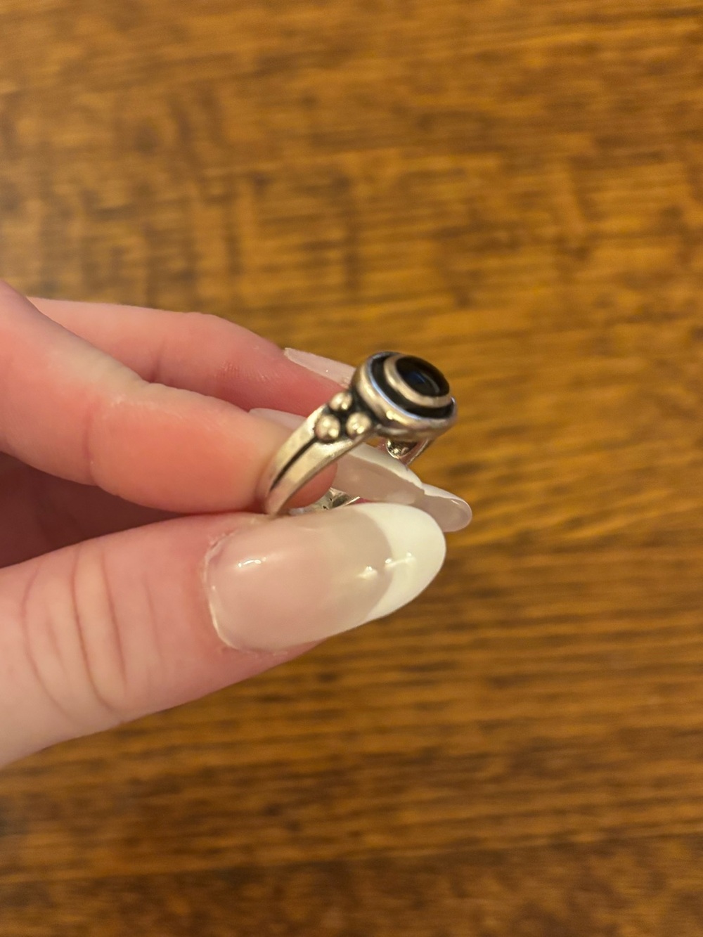 BLACK ONYX RING - Picture 2 of 4